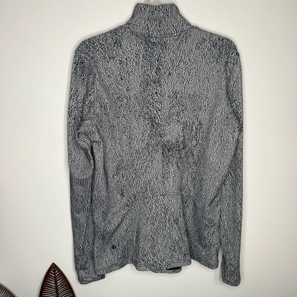J6 Lululemon Ready To‎ Rulu Turtleneck Pullover Shirt Spray Jacquard White